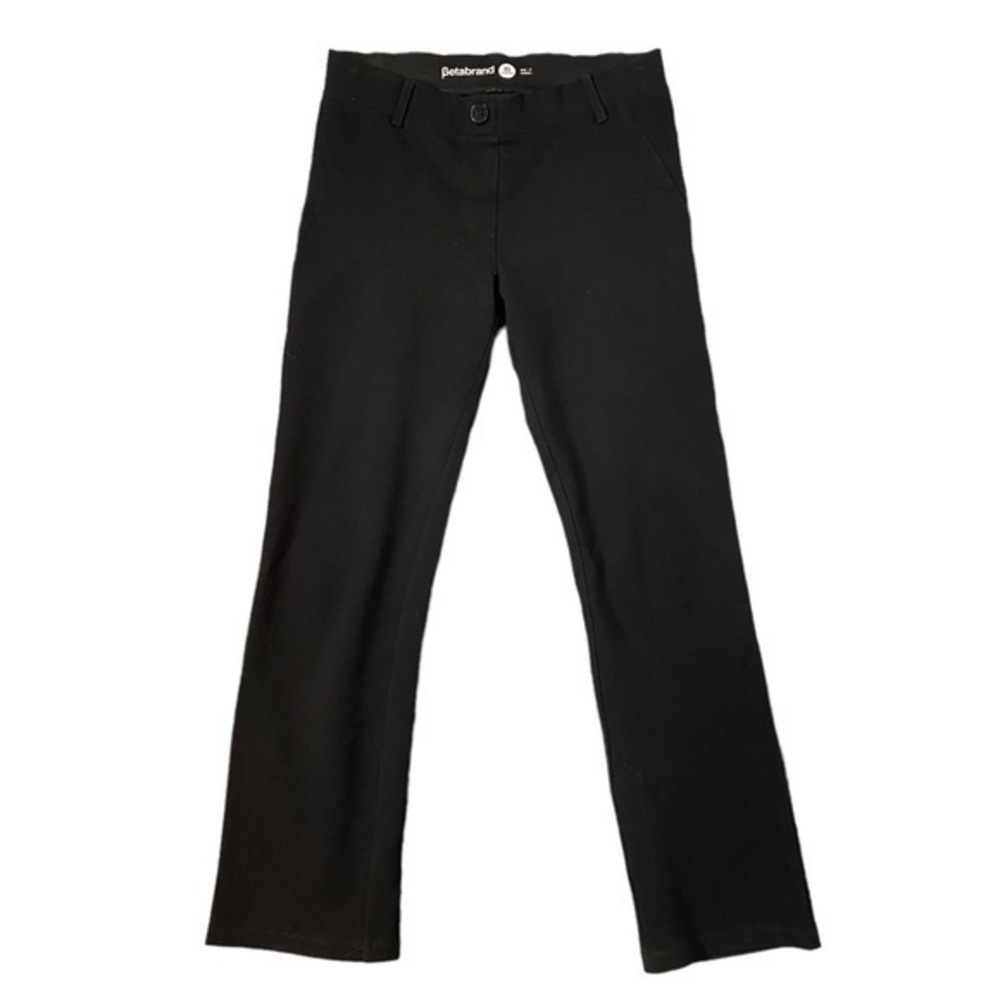Betabrand Black Stretch Knit Work Comfortable Office Pants XS Petite